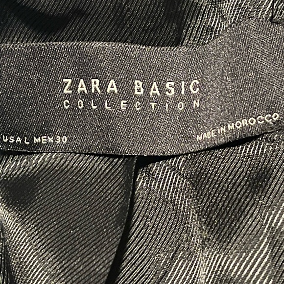 Zara Basic Lined Jacket Sz Large - Picture 6 of 6